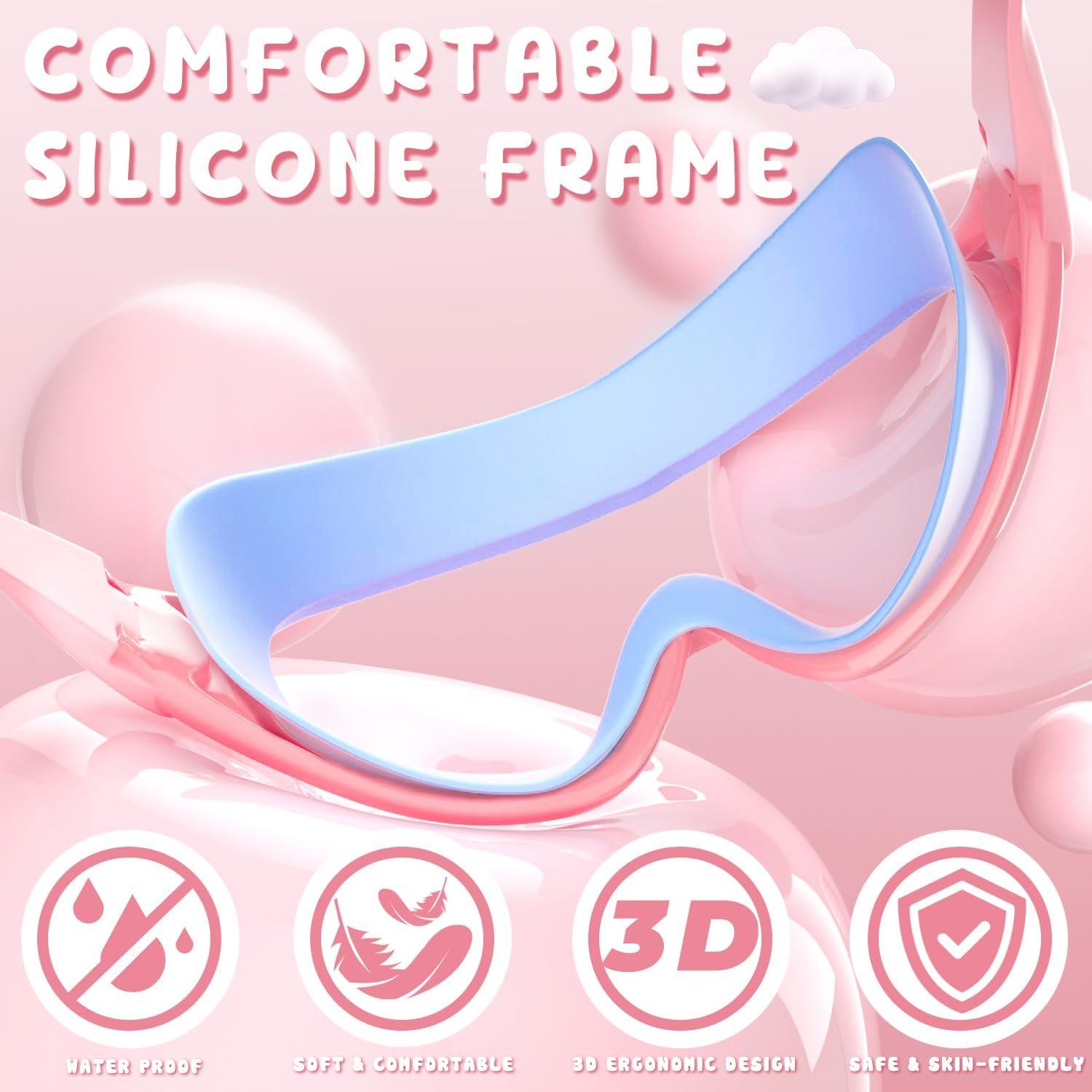 Gafas de Natación COOLOO para Niños Antivaho UV 2 Paquetes