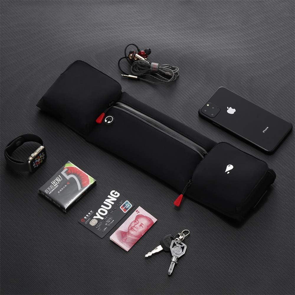 Bolsa de Cintura para Correr Simptech Negra con Soporte para Botella