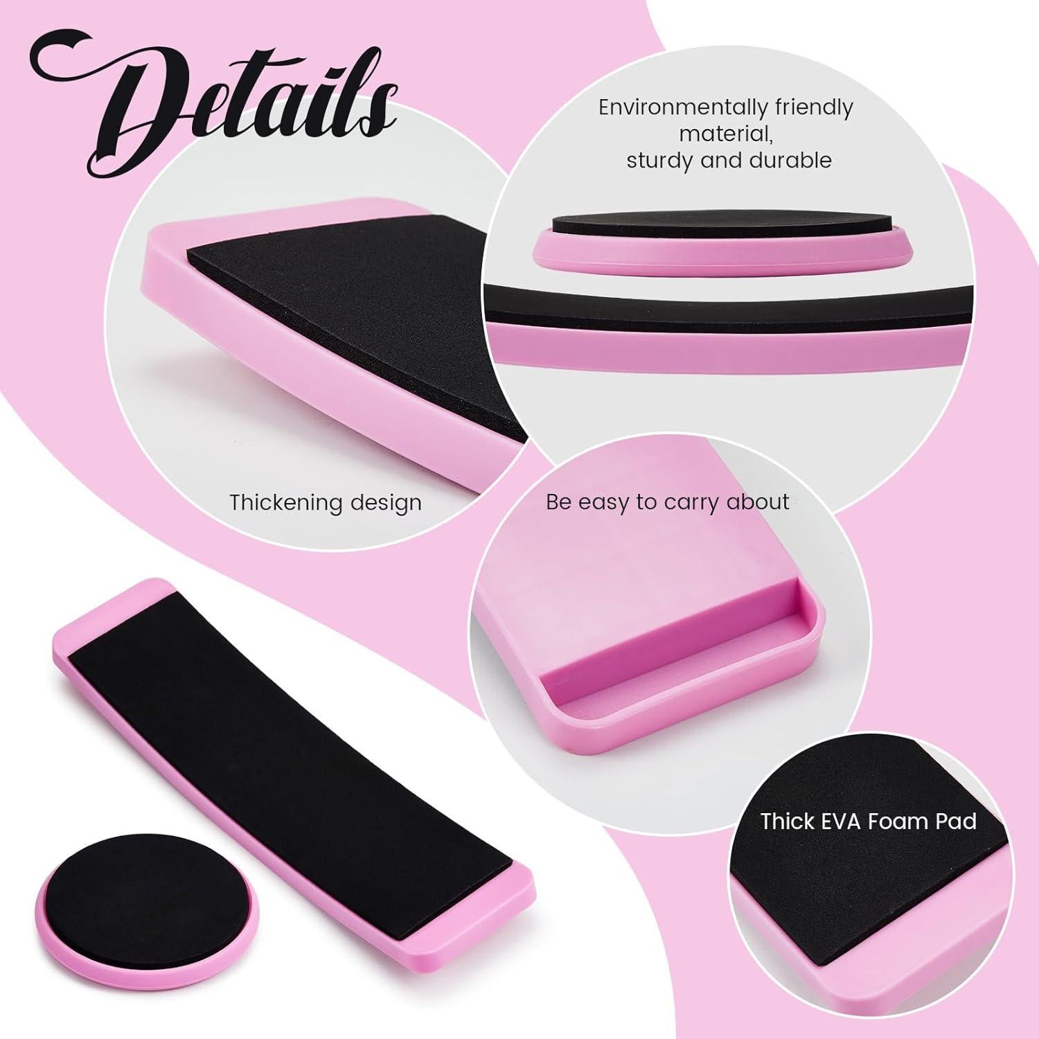 2 Tablas Giratorias Portátiles Motionchic para Patinaje y Baile