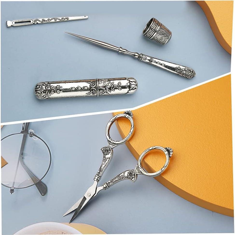 Tijeras de Bordado Vintage BUTUZE 11 cm con Kit de Costura
