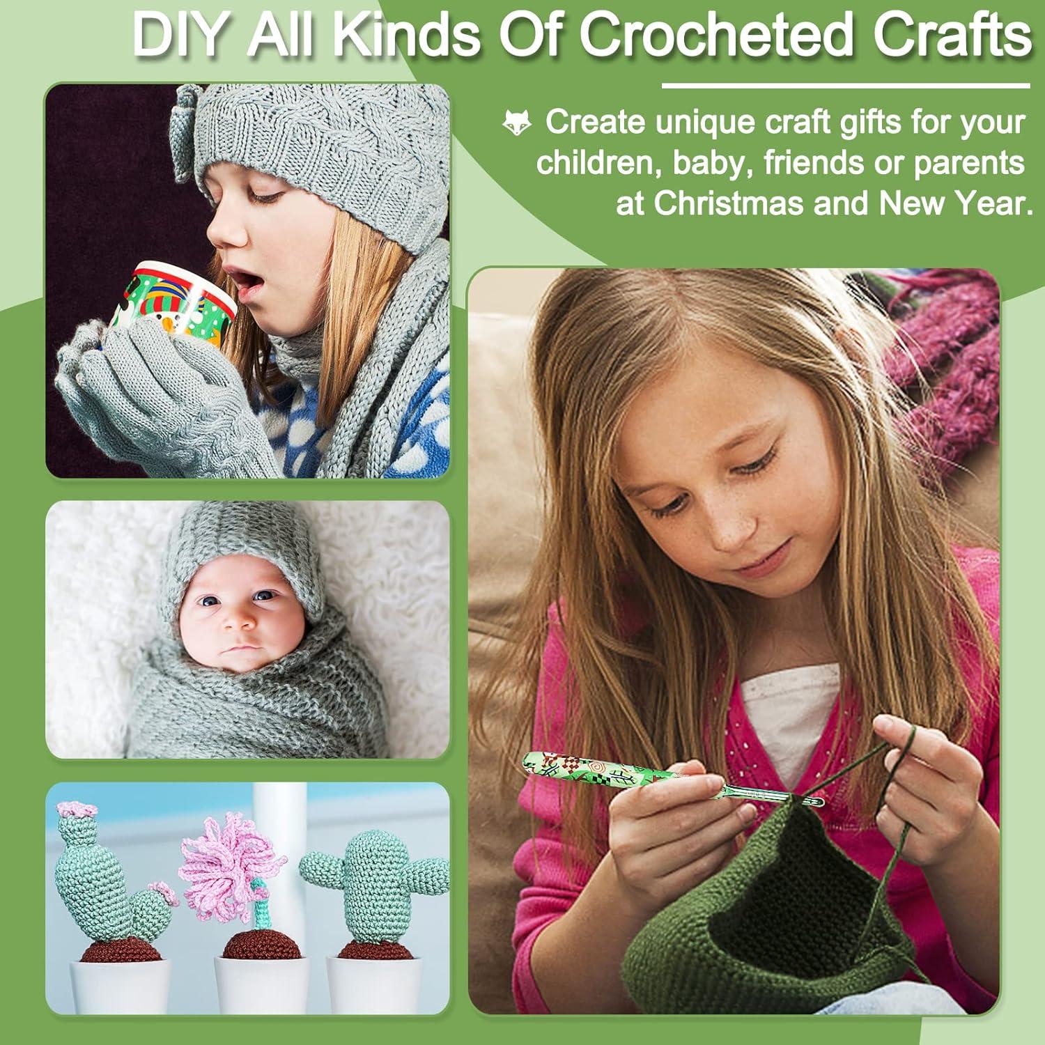 Juego de Ganchillos de Crochet Coopay 12 Piezas 2.25mm a 8mm