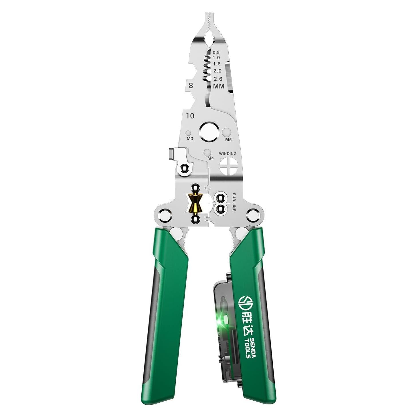 Destripador de Cables Plegable 18 en 1 SENDATOOLS Verde
