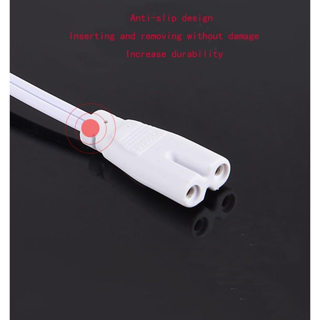 Cable de Extensión LED T5 T8 1.8M con Interruptor 2 Clavijas