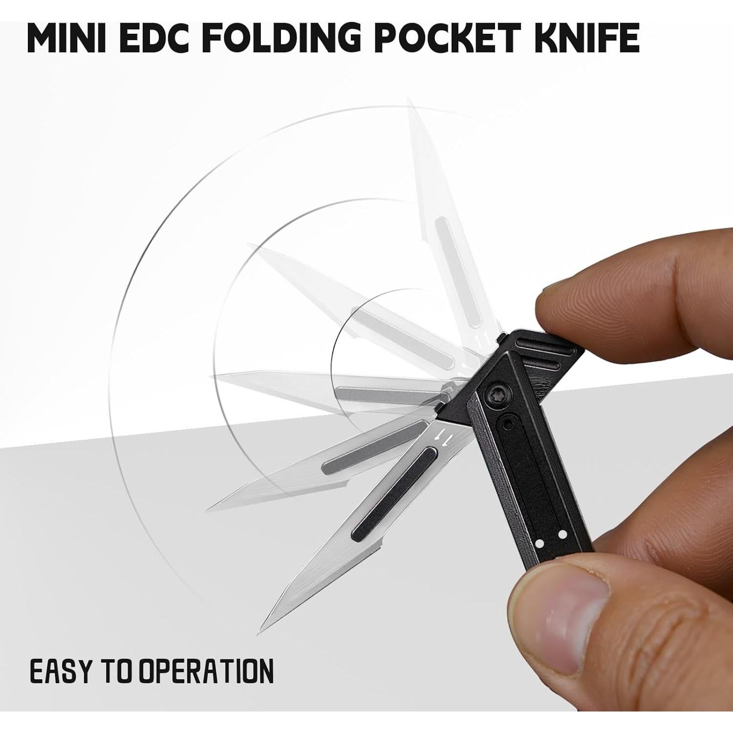 Cuchillo Utilitario Plegable TIKIDESIGN TKK3 Titanio EDC 10 Cuchillas