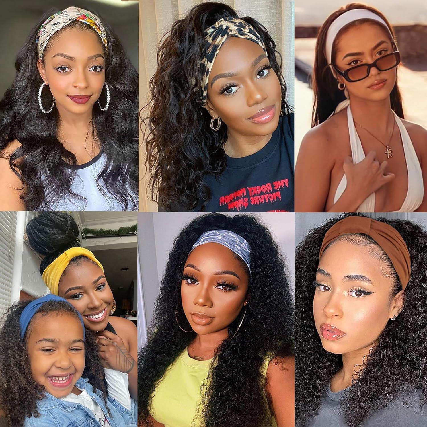 Diademas Anchas XTREND 4 Pcs Bohemias Elásticas para Mujeres