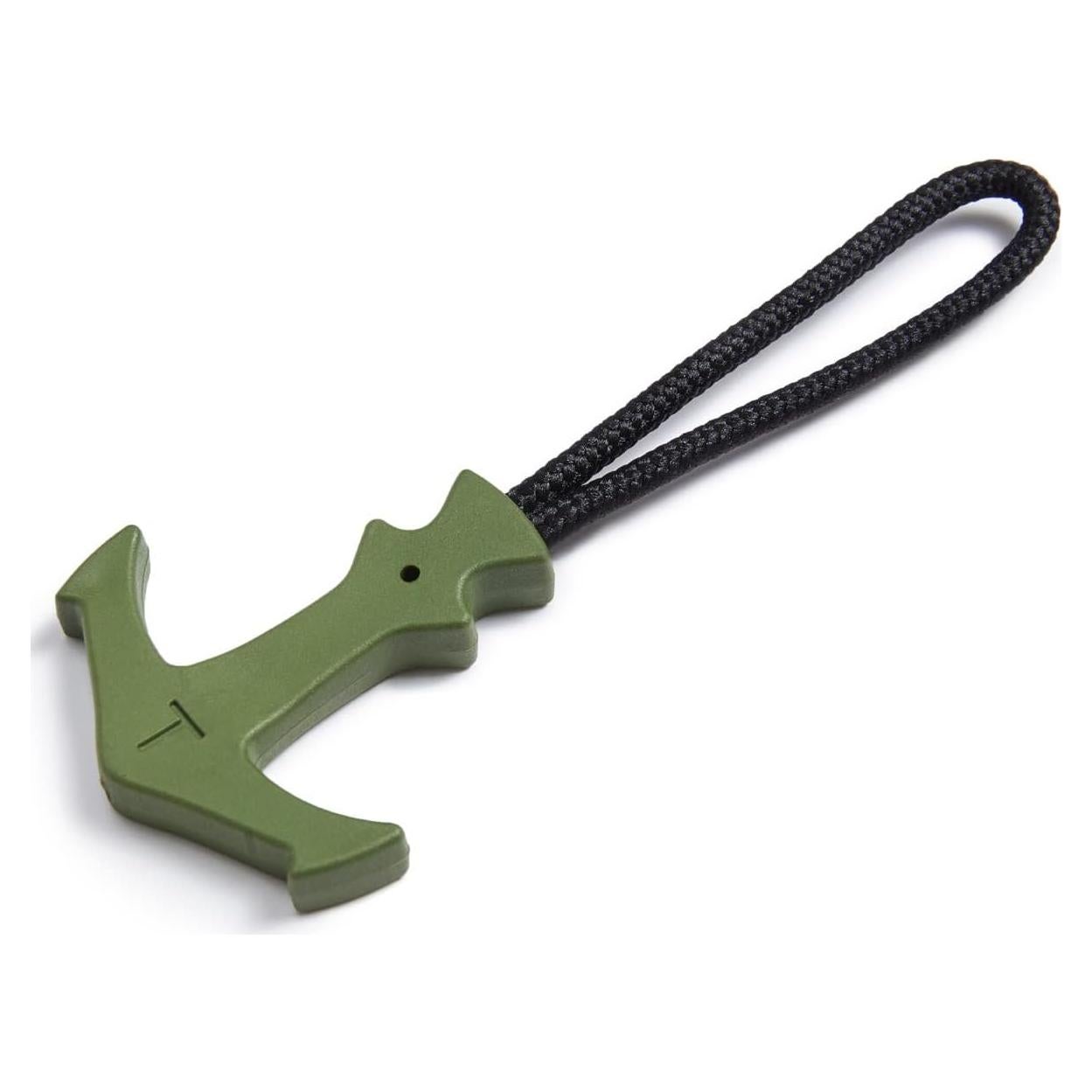 Tirador de Cremallera BJA en Forma de T Verde Militar 6 Pcs