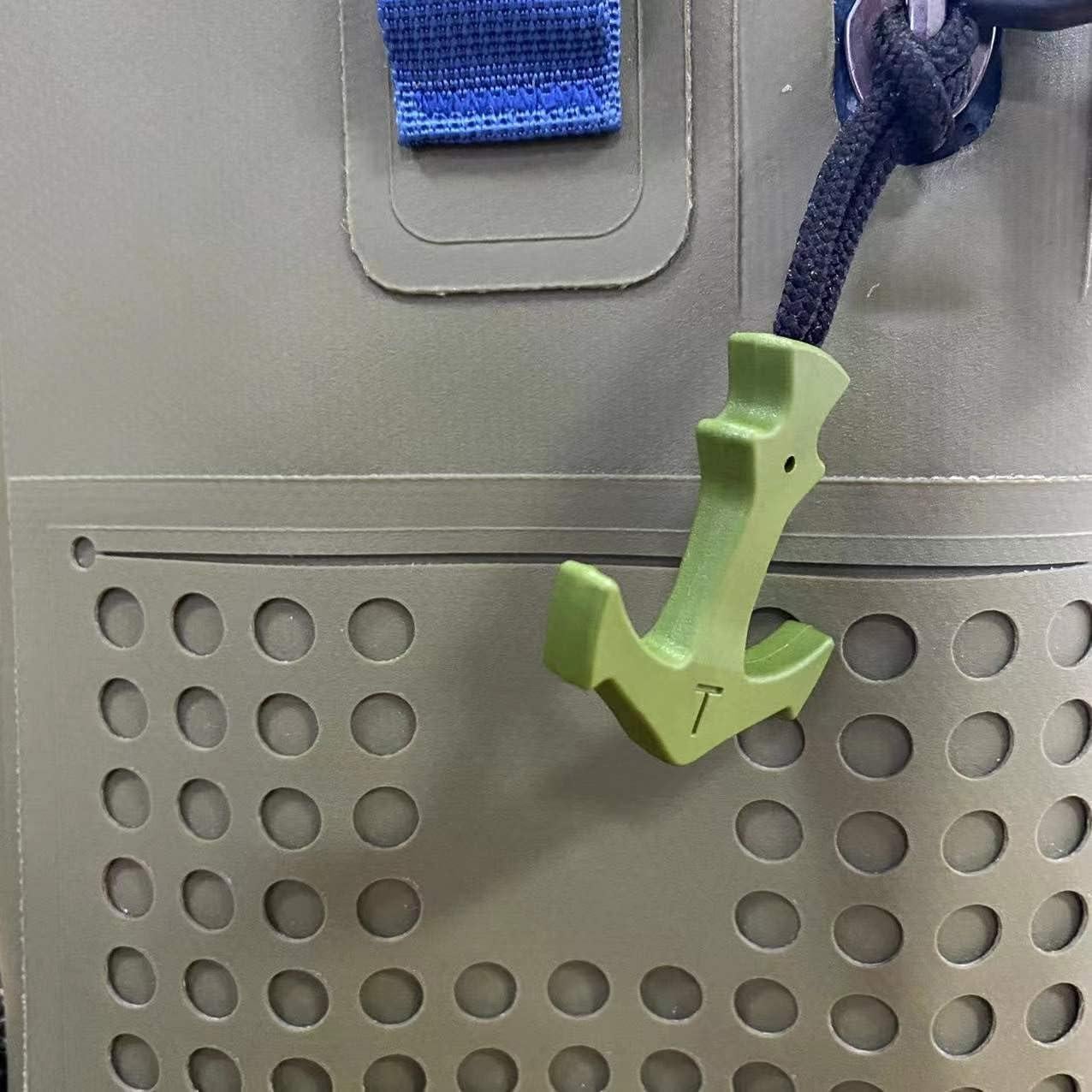 Tirador de Cremallera BJA en Forma de T Verde Militar 6 Pcs