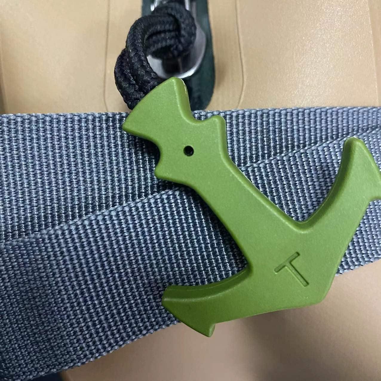 Tirador de Cremallera BJA en Forma de T Verde Militar 6 Pcs