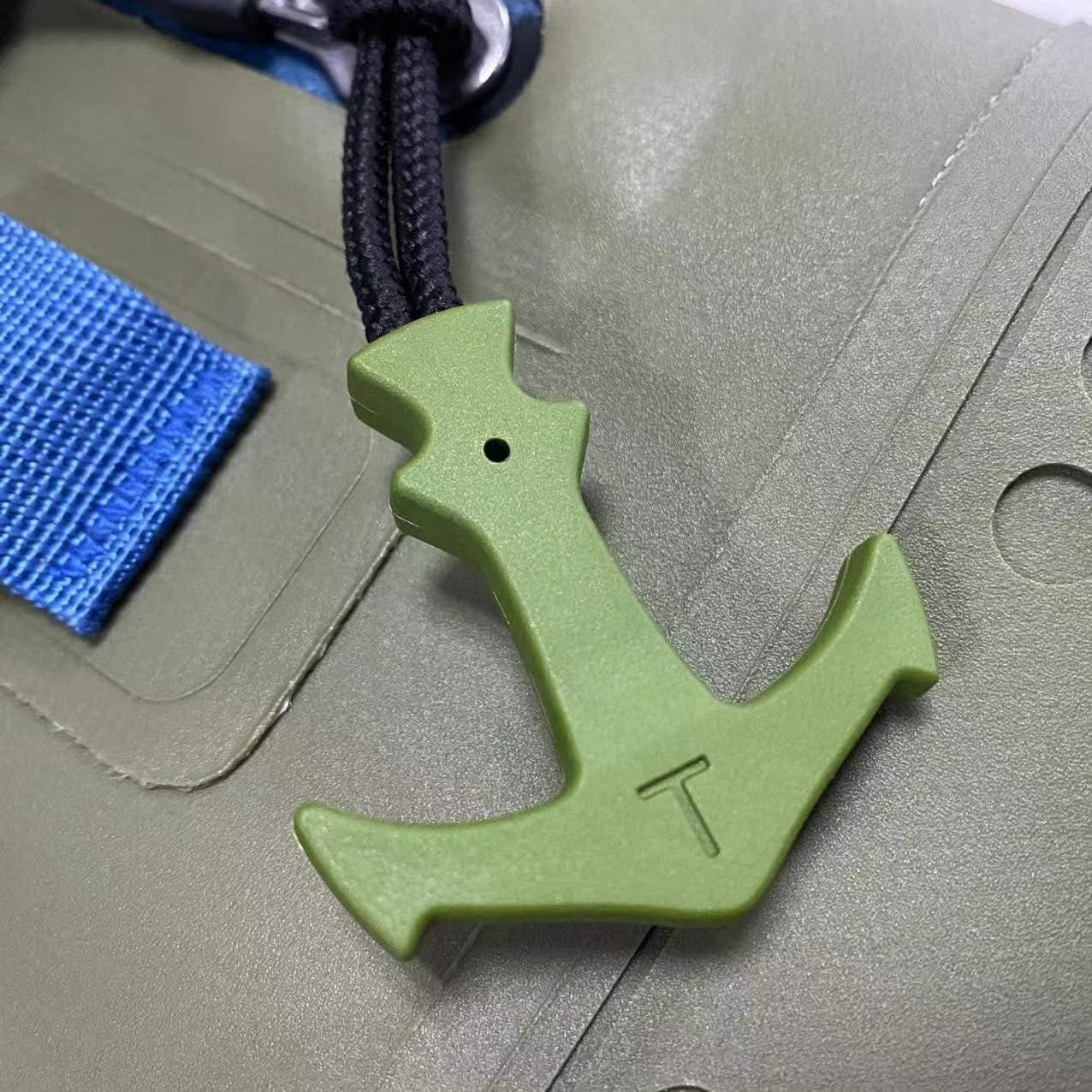 Tirador de Cremallera BJA en Forma de T Verde Militar 6 Pcs