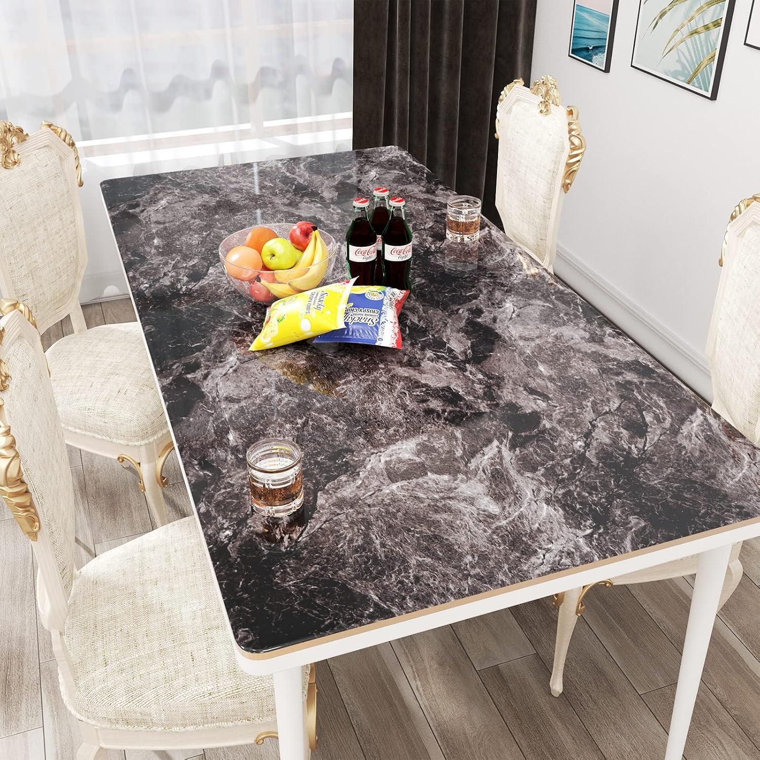 Papel Contacto Autoadhesivo YENHOME Mármol Negro 61x300 cm