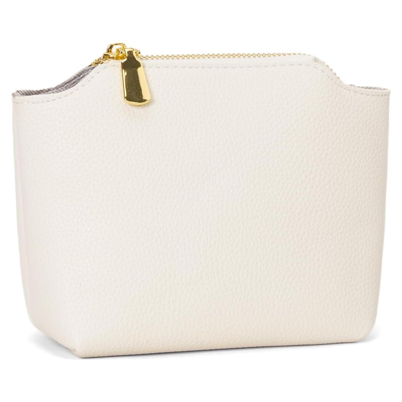 Monedero de Cuero PU VMEECARL Beige - Compacto y Unisex