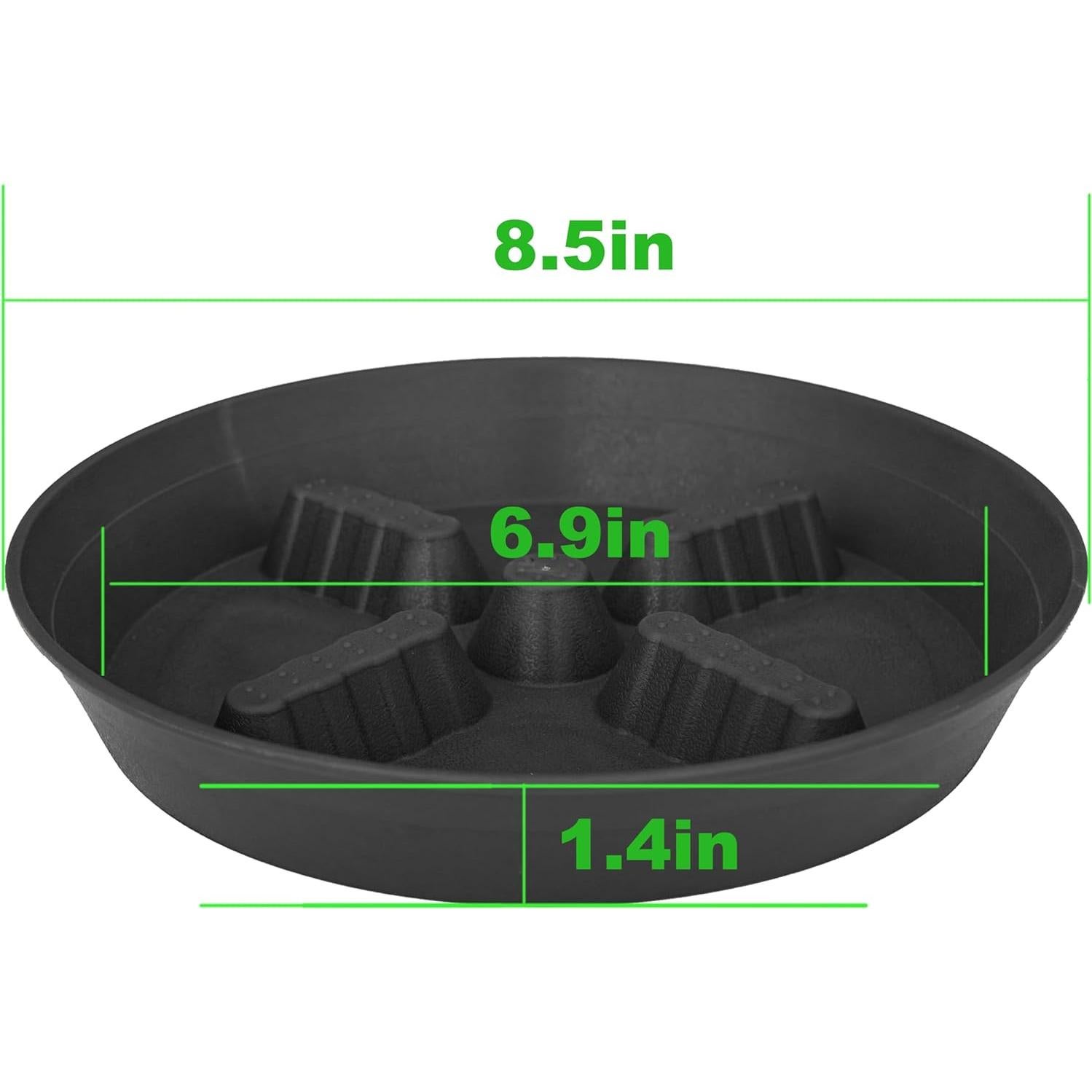 Paquete de 4 platos para plantas 20-43 cm Feyvdzv