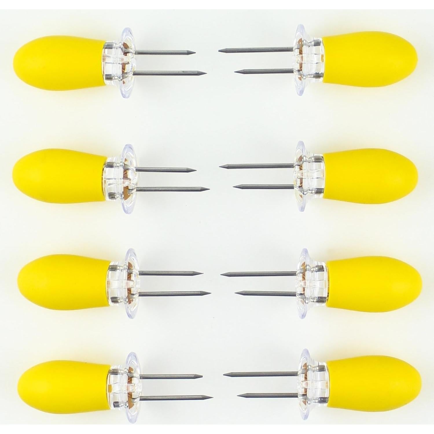 Soporte de Maíz Acero Inoxidable Zoie + Chloe - Set 8 Piezas