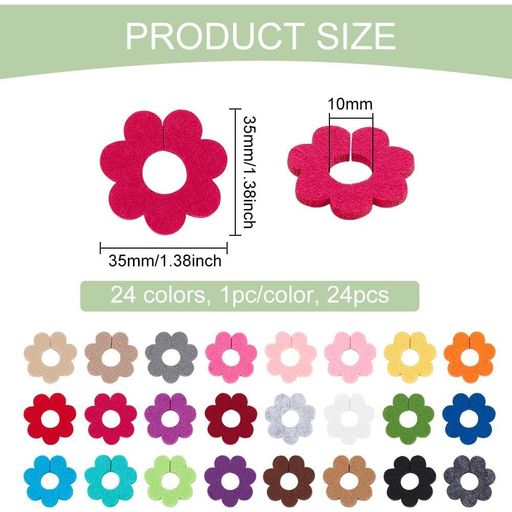 Marcadores de Vino de Fieltro BENECREAT - 24 Colores