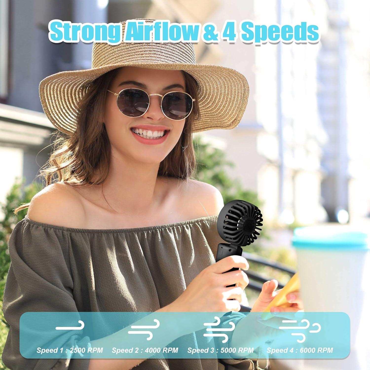 Ventilador de Nebulización Frelisiy F2 Portátil 1500mAh 4 Velocidades