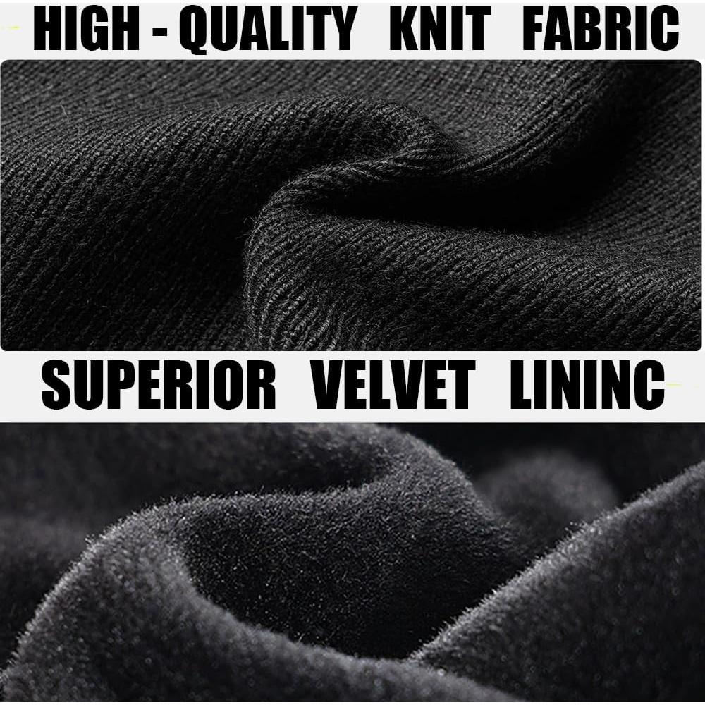 Calentadores de Oído M-YOUNG Doble Capa Acolchados Negro