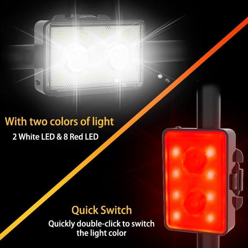 Luces de Bicicleta Recargables USB SUPPENGUIN SP-Bike, 120 Lúmenes, 2 Paquete