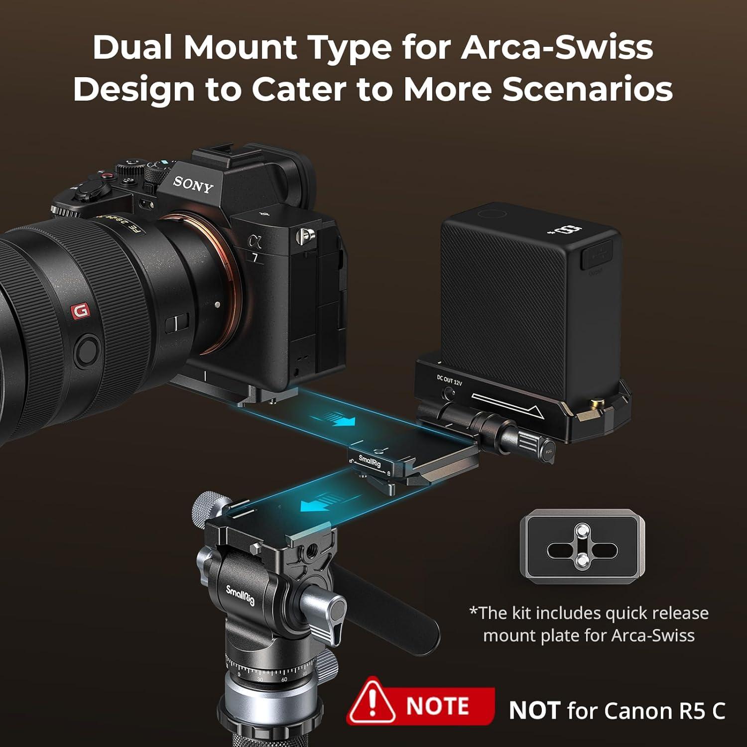 Placa de Batería NP-F SmallRig 4696 Plegable y Compacta