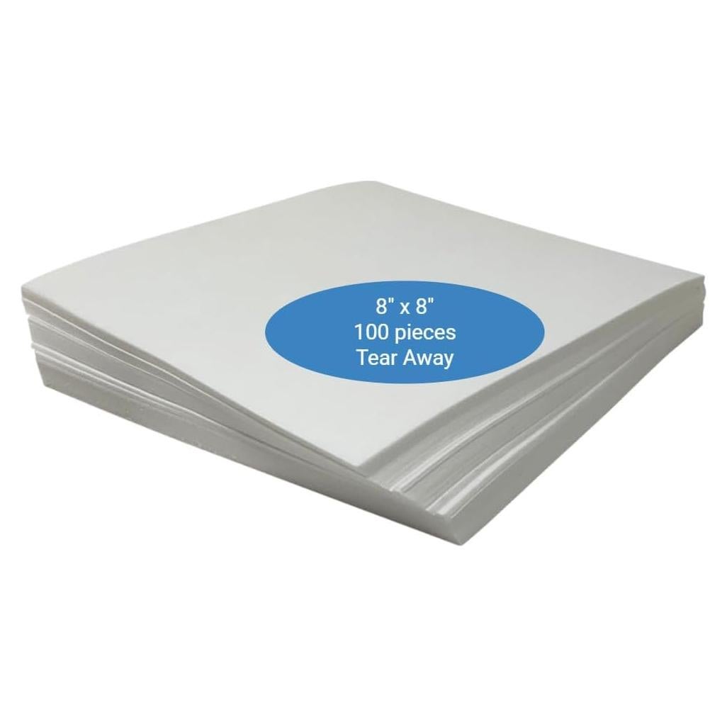 Estabilizador Tear Away H.B.I. 20x20 cm 100 hojas bordado