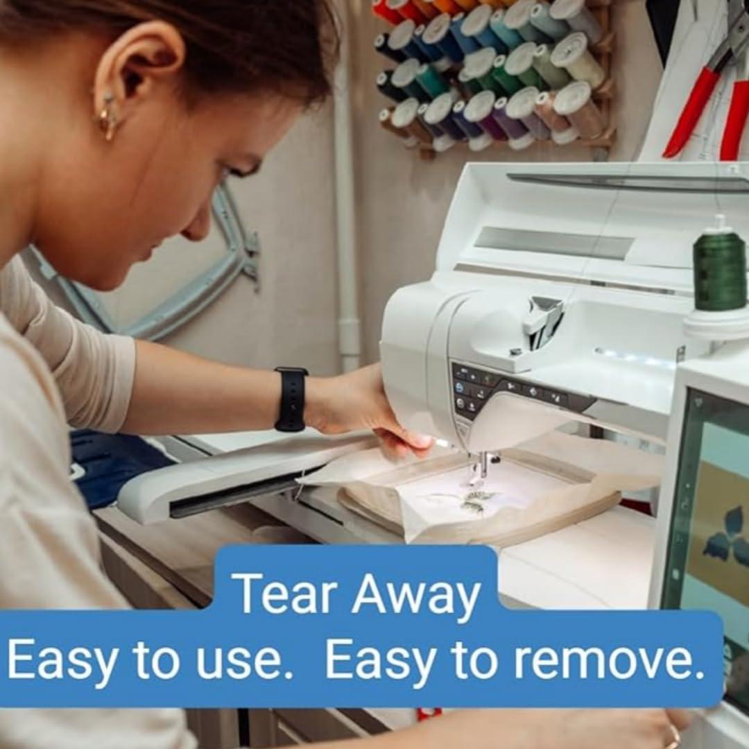 Estabilizador Tear Away H.B.I. 20x20 cm 100 hojas bordado