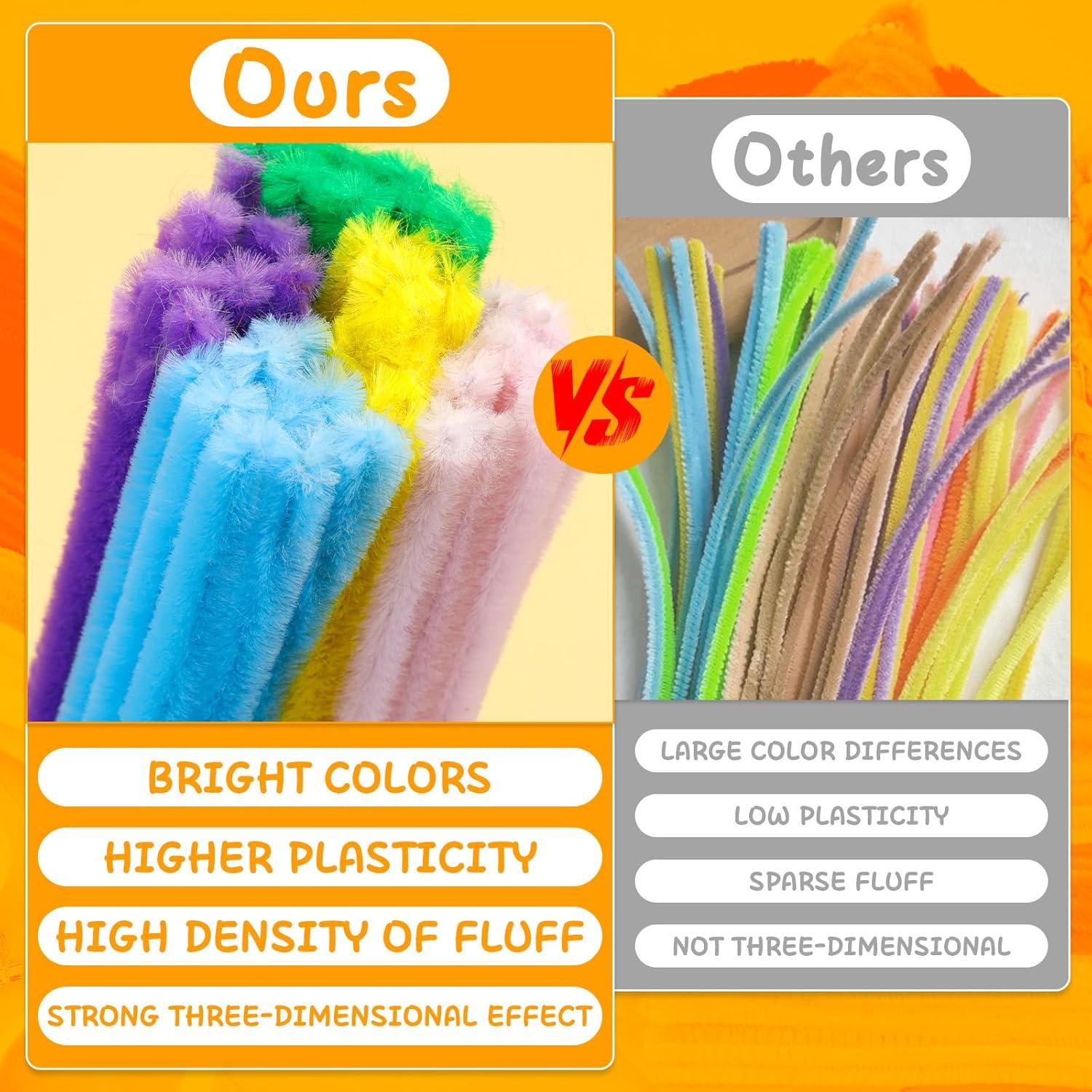 Limpiapipas Multicolor Mnuizu 200pcs Chenille para Manualidades