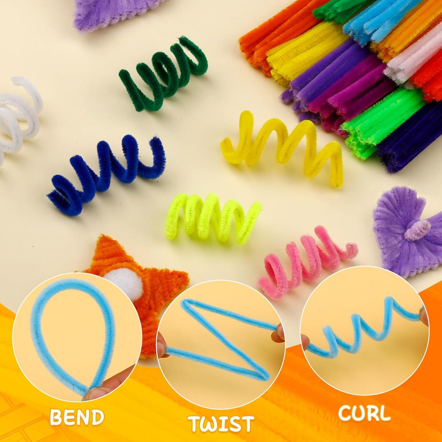 Limpiapipas Multicolor Mnuizu 200pcs Chenille para Manualidades