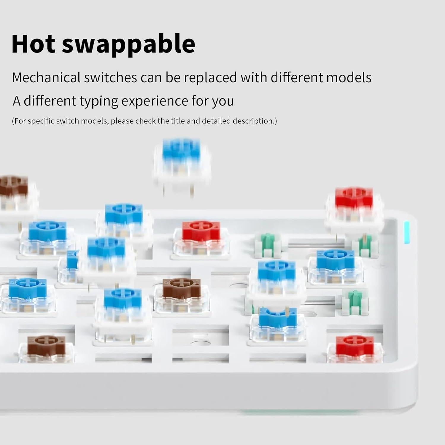 Teclado Mecánico Inalámbrico nuphy Air60 V2 60% Gateron Azul