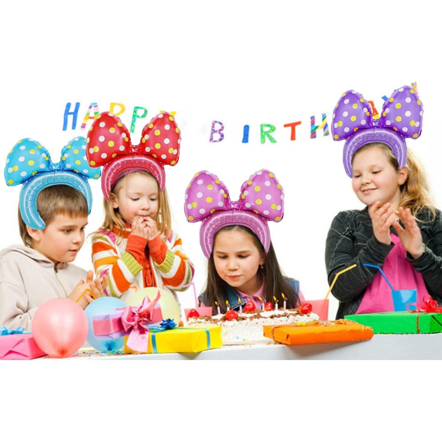 Diademas de Globo con Lunares Vexura - 12 Pcs Colores Variados