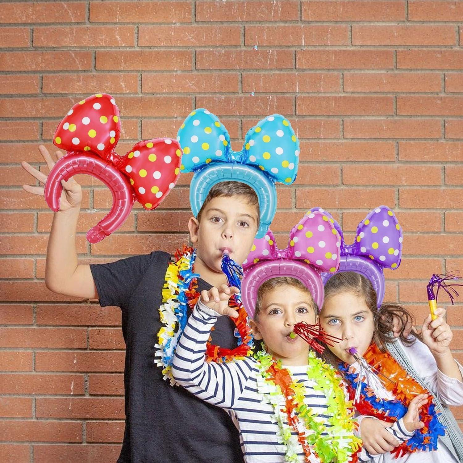 Diademas de Globo con Lunares Vexura - 12 Pcs Colores Variados