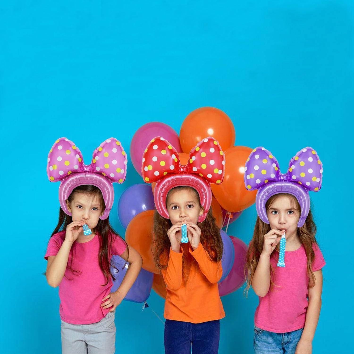 Diademas de Globo con Lunares Vexura - 12 Pcs Colores Variados