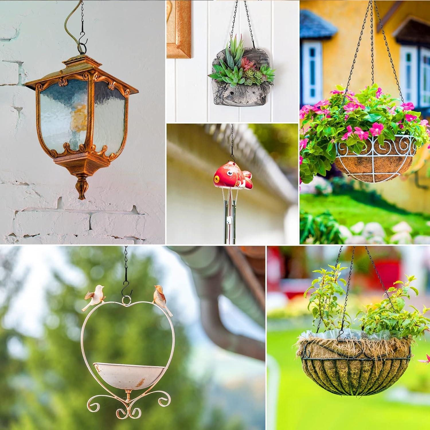 Cadena Colgante RIFNY 50 cm Negra para Plantas y Decoraciones