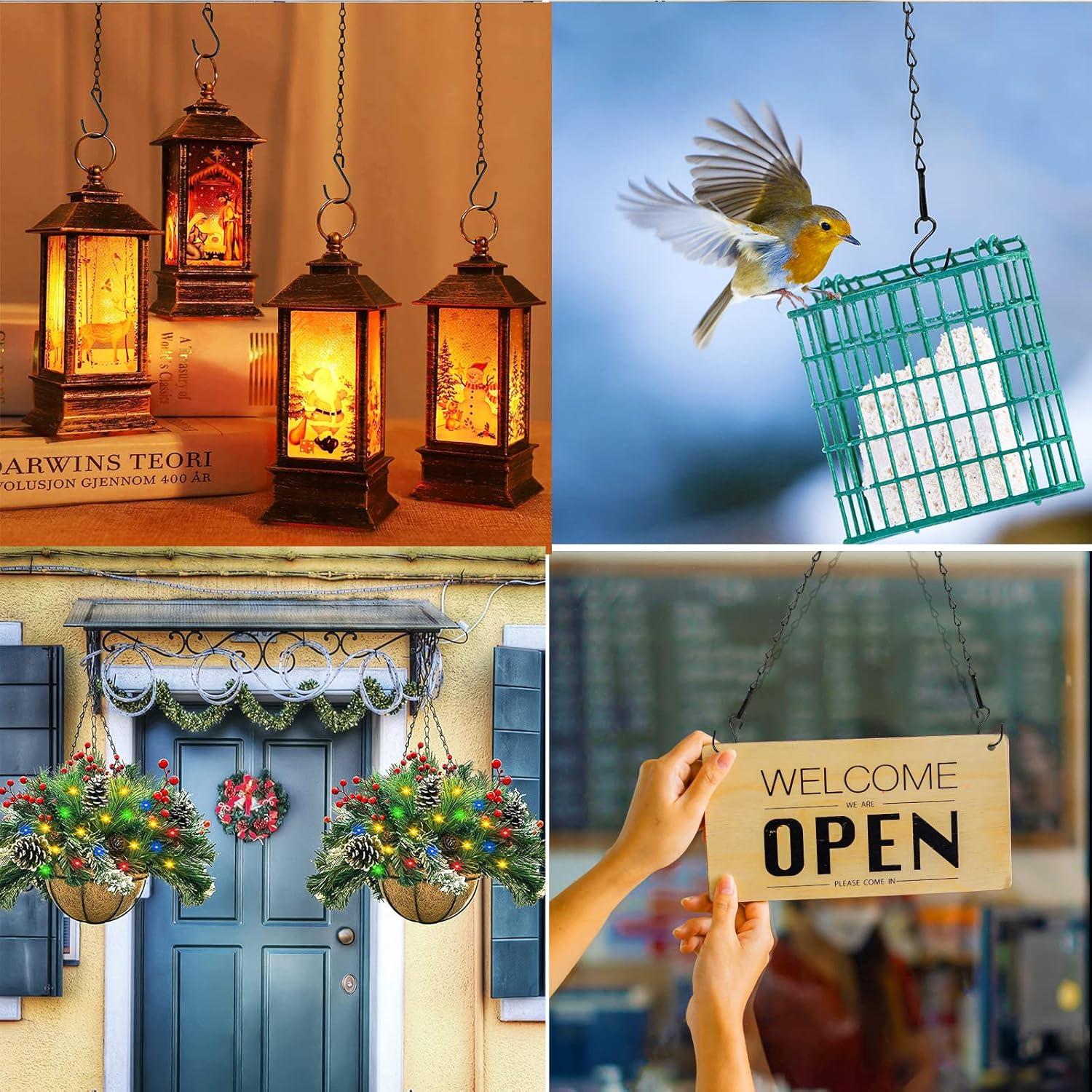 Cadena Colgante RIFNY 50 cm Negra para Plantas y Decoraciones