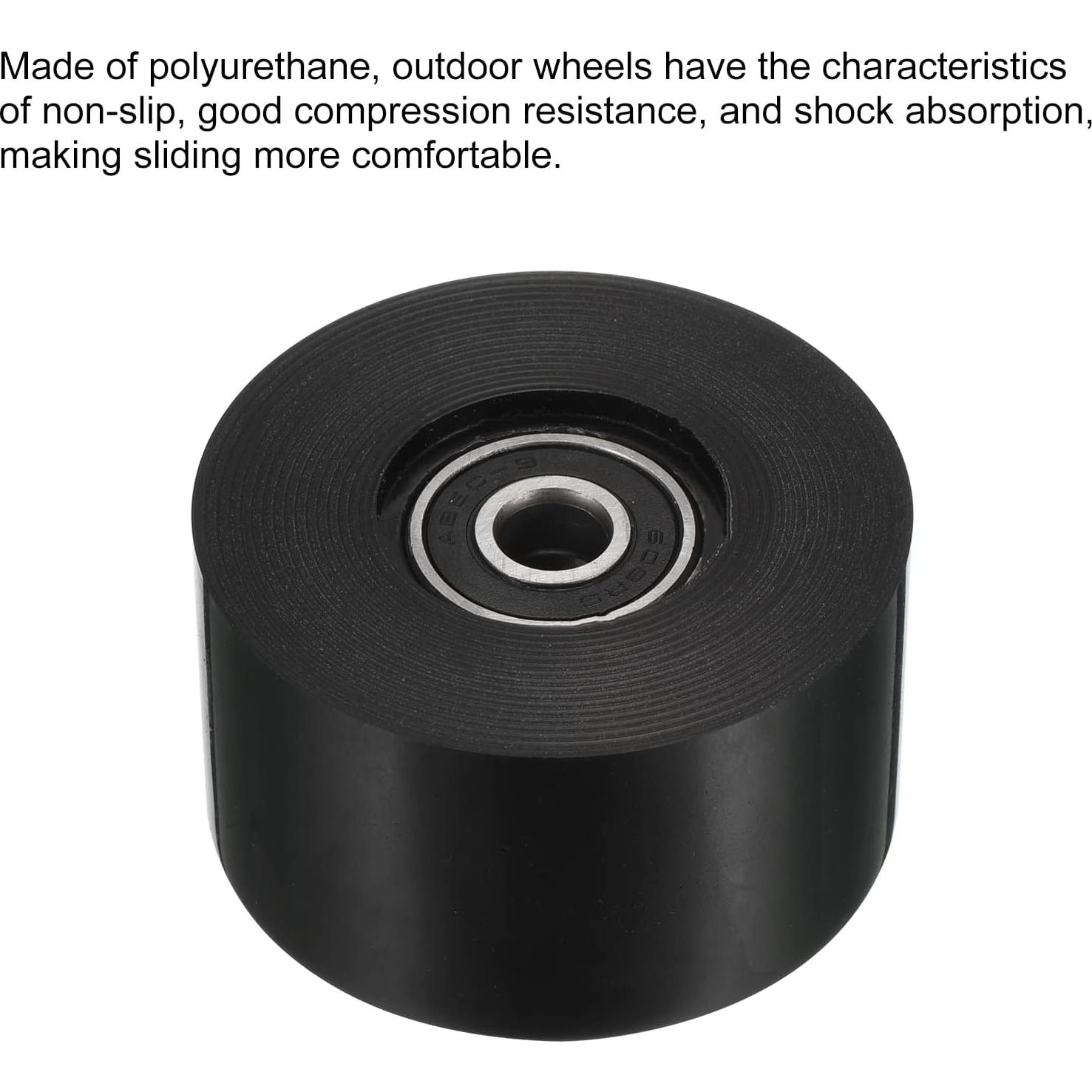 Ruedas de patineta PATIKIL 80A PU 32x55mm con rodamientos ABEC-9