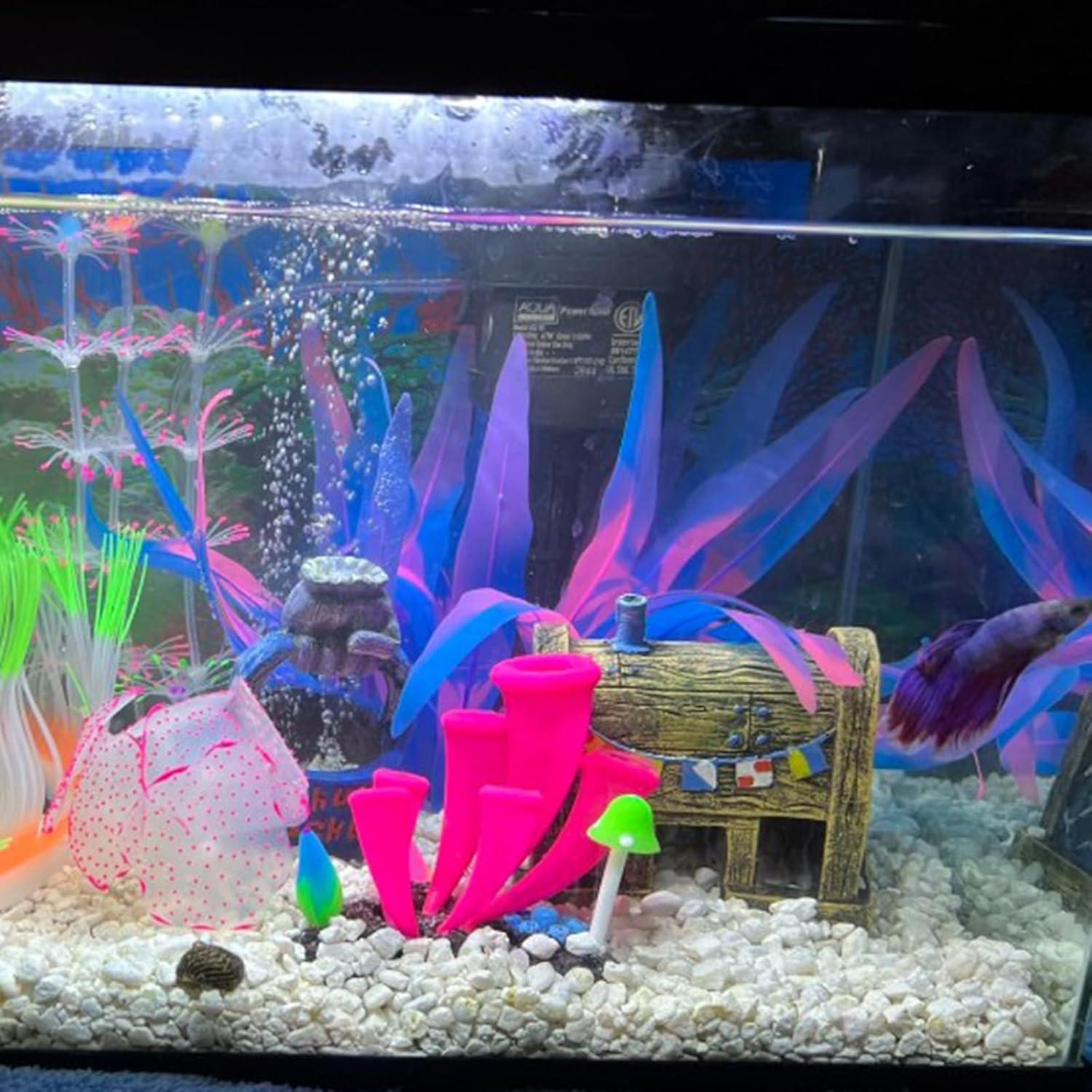 Juego de 3 Plantas de Acuario de Silicona REIRQIE - 18cm, 25cm, 43cm