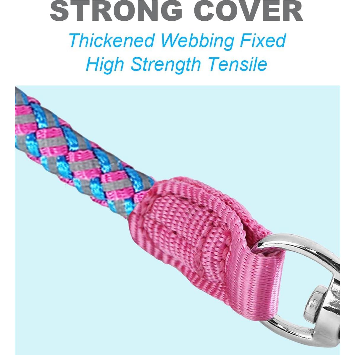 Correa Reflectante para Perros Mycicy 60 cm Nylon Resistente Rosa