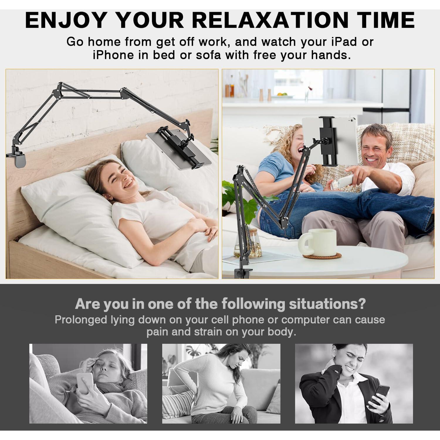 Soporte Ajustable para Tablet JUBOR 95.5 cm 360° Aluminio