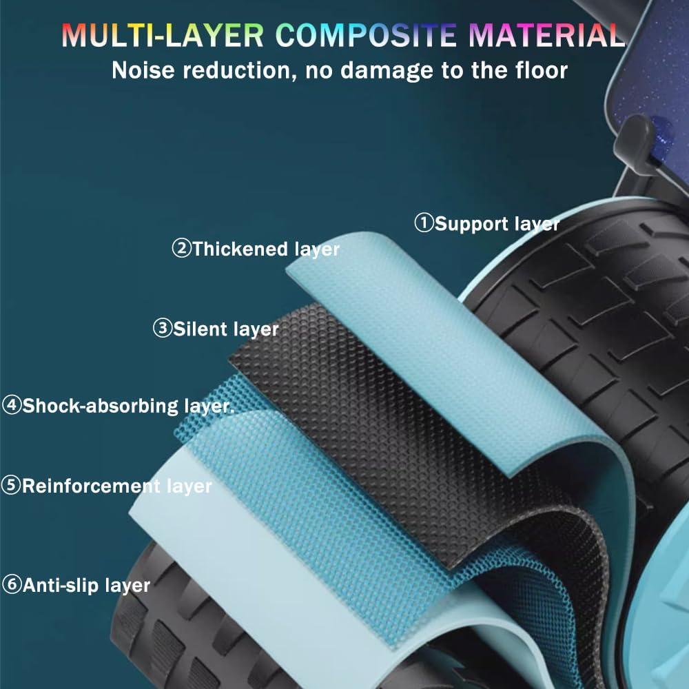 Rueda Abdominal Bersauji 2024 con Alfombrilla y Temporizador