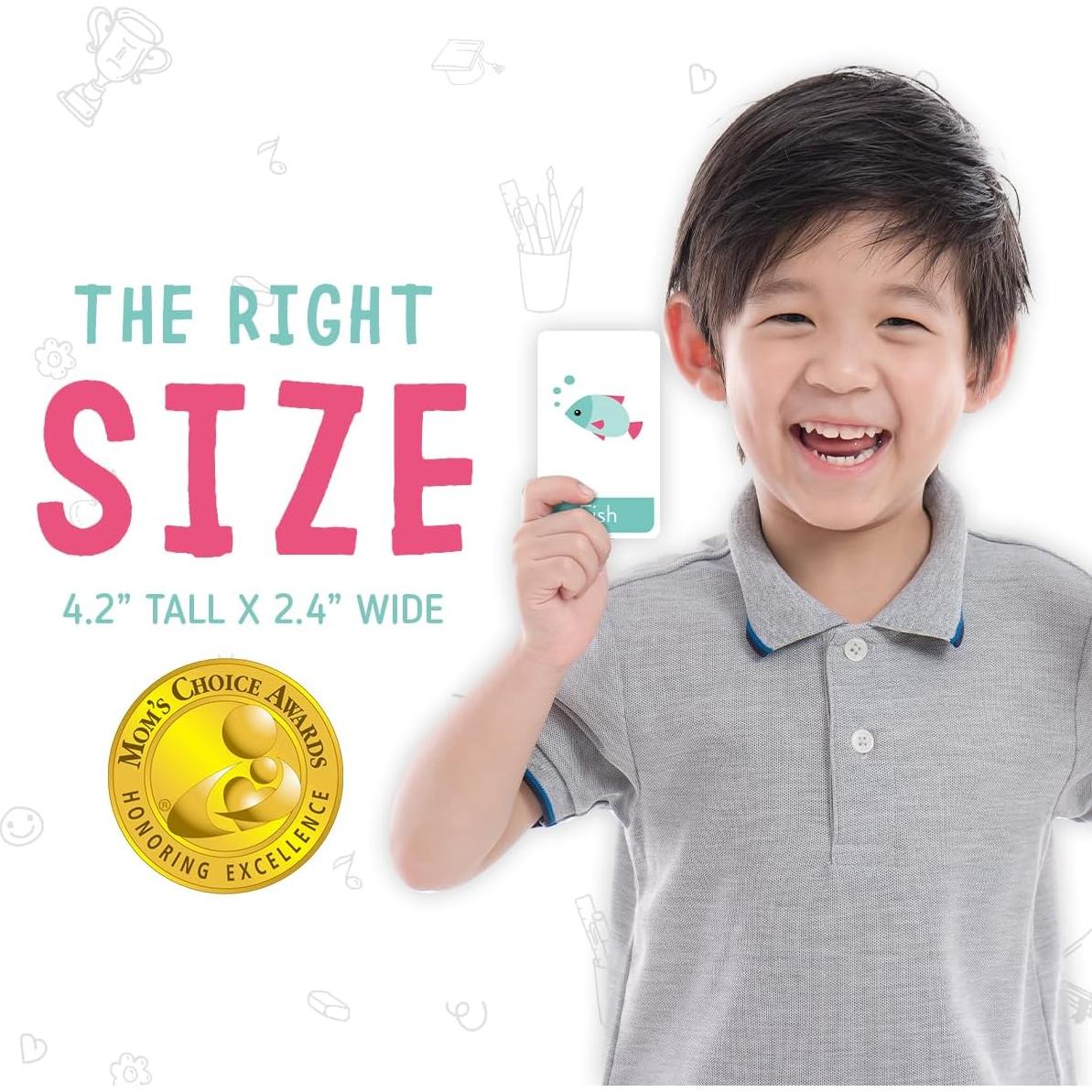 Tarjetas de Flash Merka para Niños 1-4 Años, Set 58 Piezas