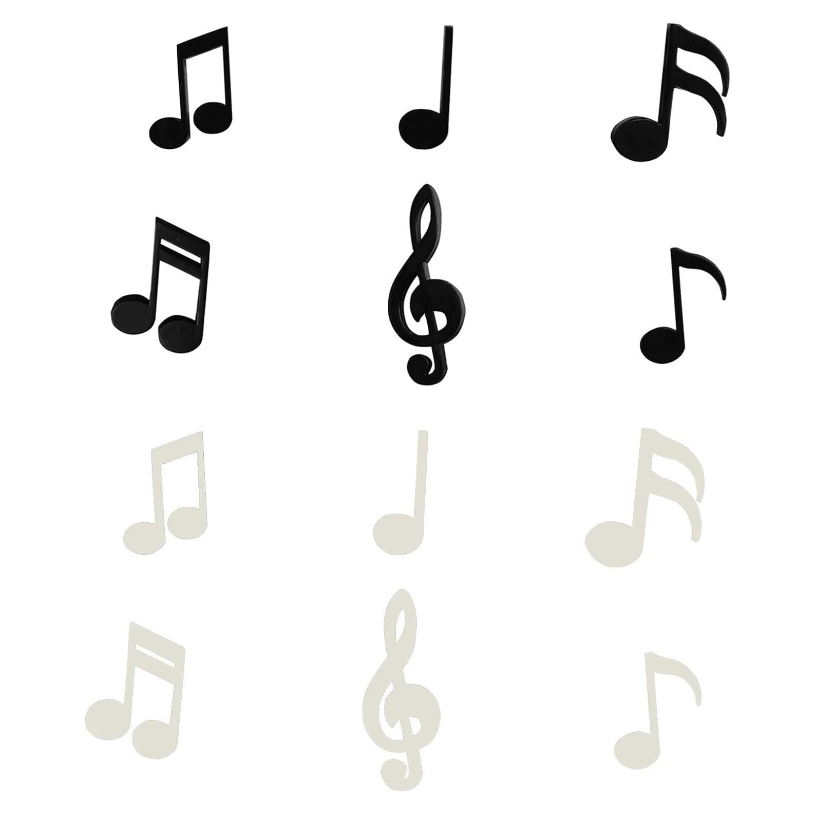 Juego de 12 Imanes de Nevera Musicales YQBOOM - Decoración Colorida