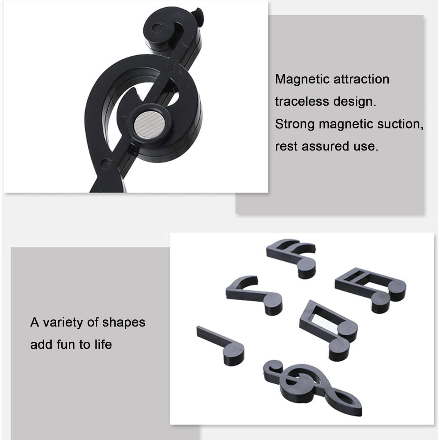 Juego de 12 Imanes de Nevera Musicales YQBOOM - Decoración Colorida