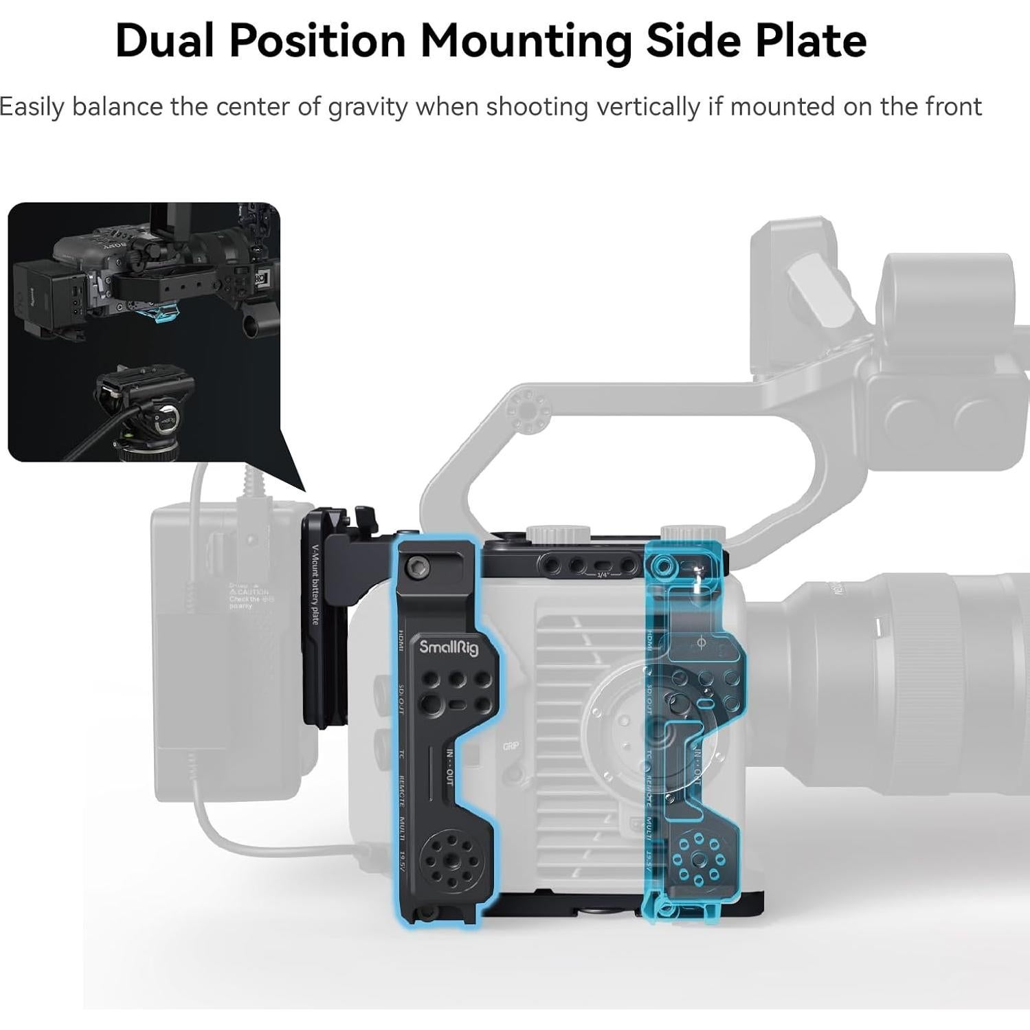 Jaula Compacta SmallRig FX6 con Placa V-Mount 4124