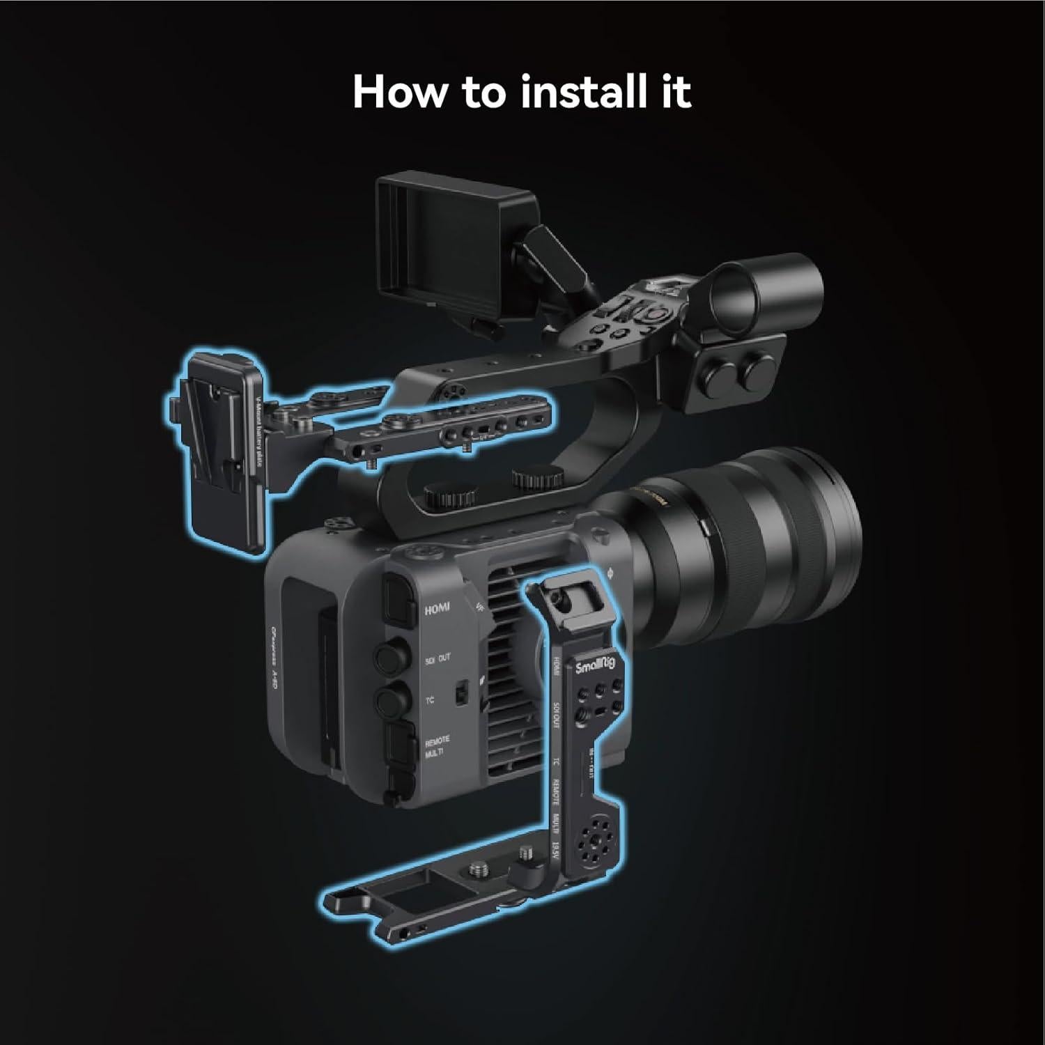 Jaula Compacta SmallRig FX6 con Placa V-Mount 4124