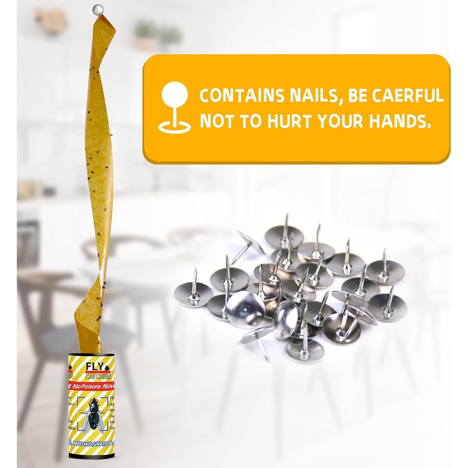 Paquete de 16 cintas adhesivas Pestoptek para atrapar moscas