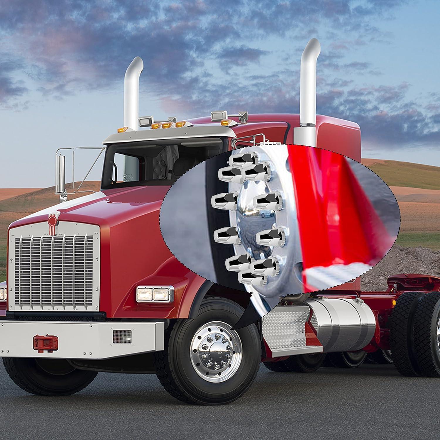 Cubiertas de Tuerca de Tornillo Wadoy 33 mm Cromadas - 60 Piezas