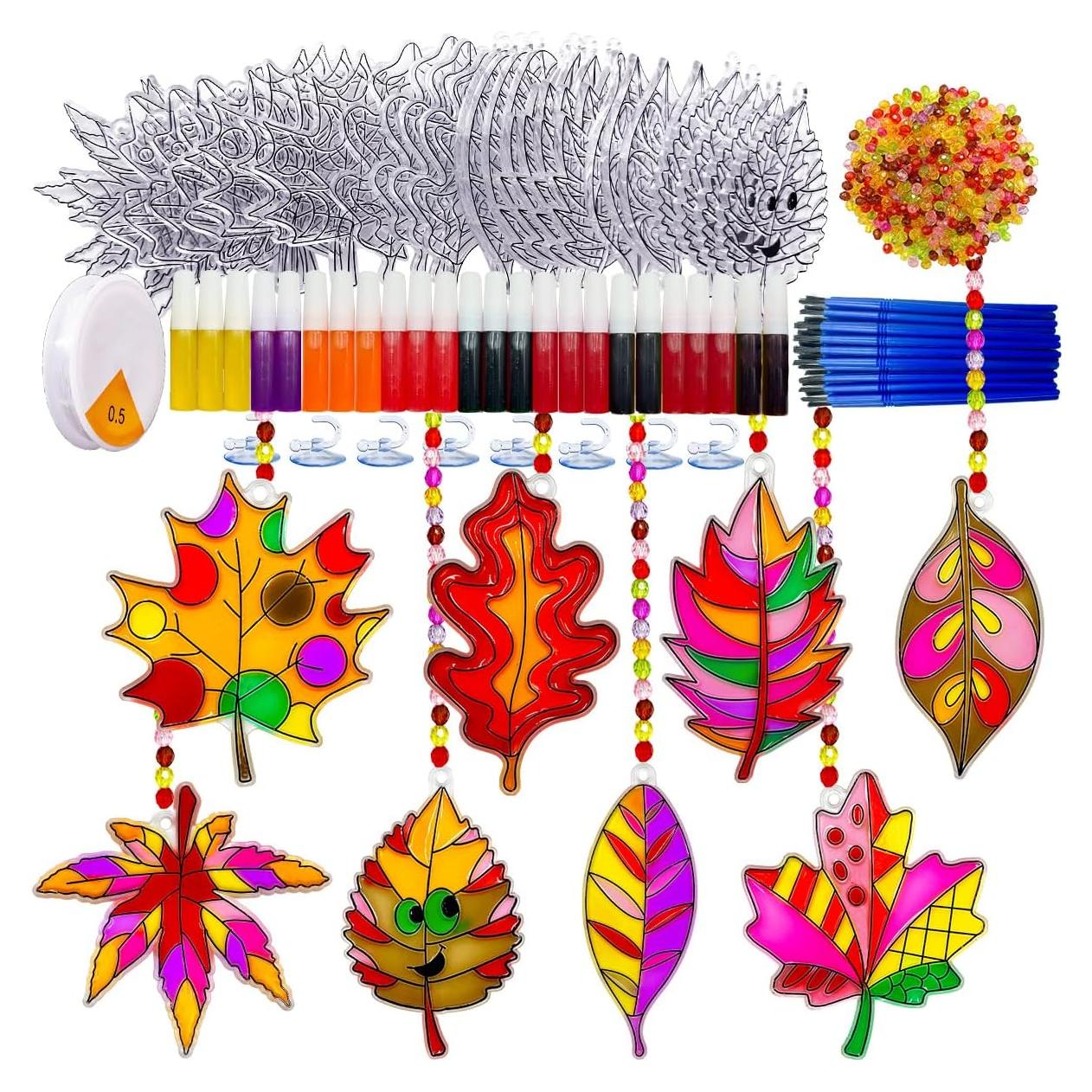 Kit de Manualidades AUEKIV - 32 Atrapasoles Hoja Otoño