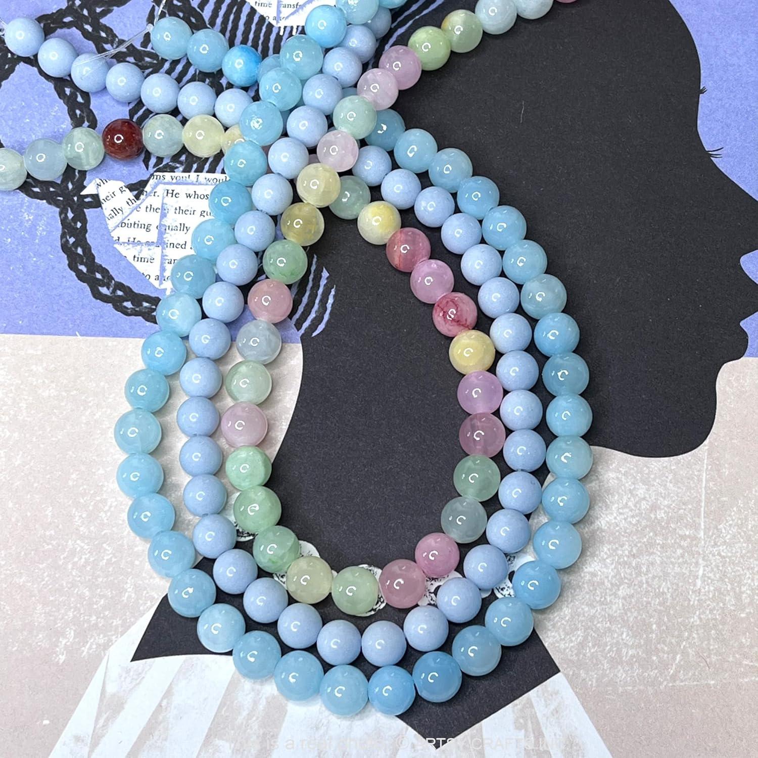 Perlas de Piedra Natural 150 Pcs 8mm ARTSY CRAFTS Joyería