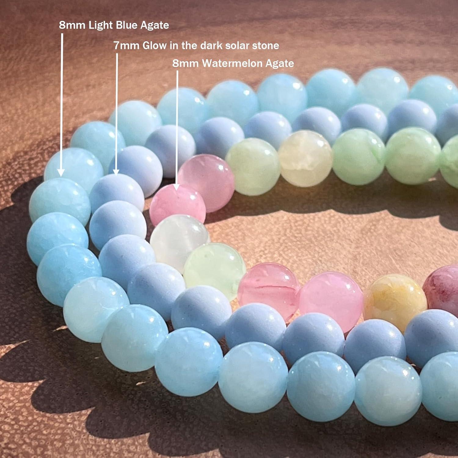 Perlas de Piedra Natural 150 Pcs 8mm ARTSY CRAFTS Joyería