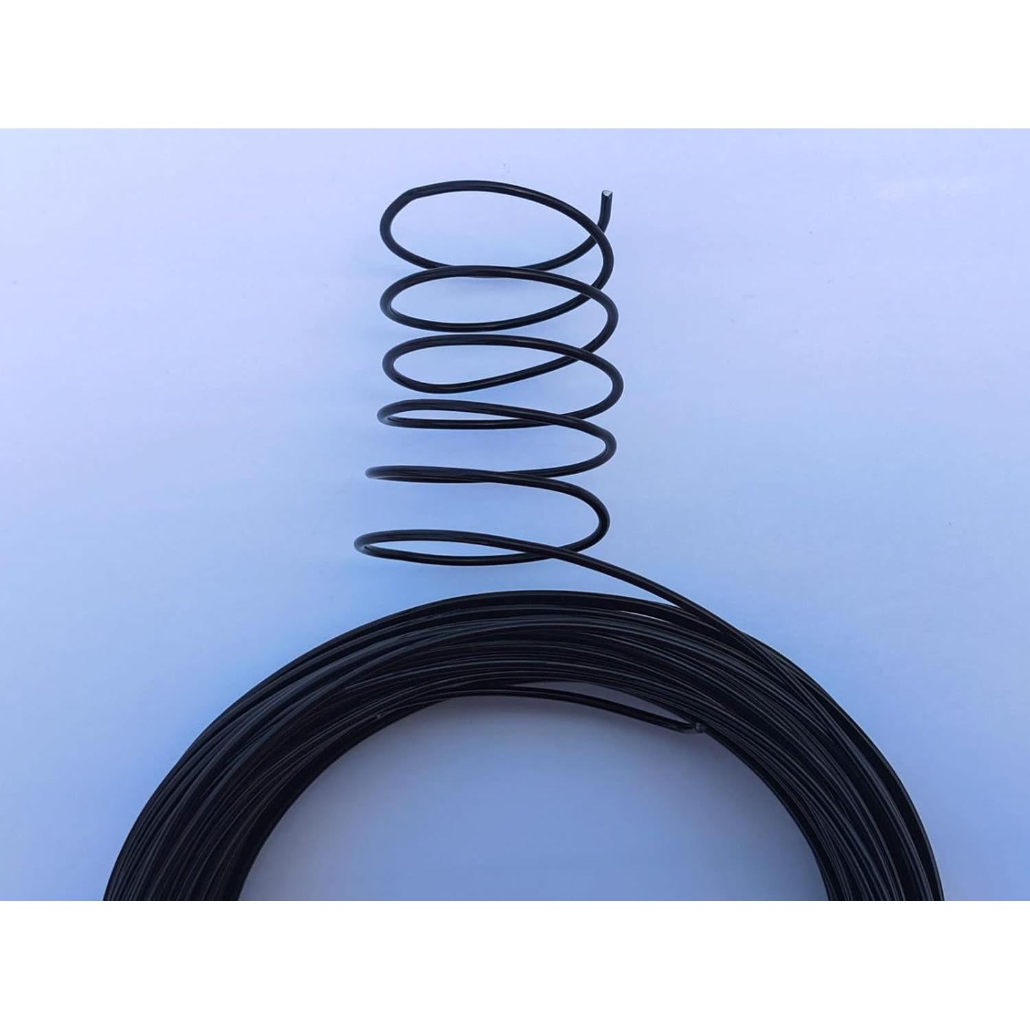 Alambre de Aluminio Anodizado 1.5mm Negro 15 Gauge 15m DIY