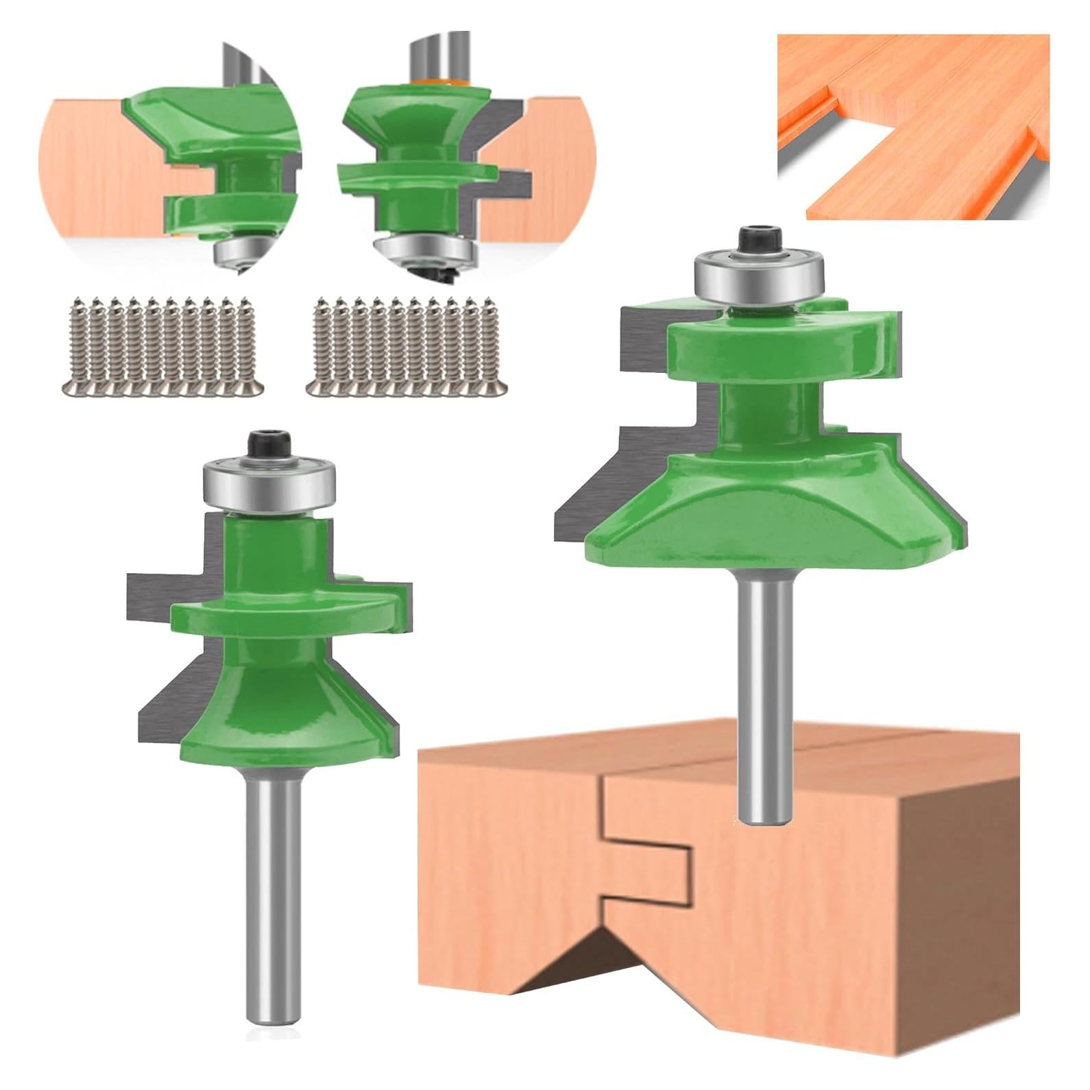 Fresa Router TAIWAIN 1/4" Mango Acero YG6 para Carpintería