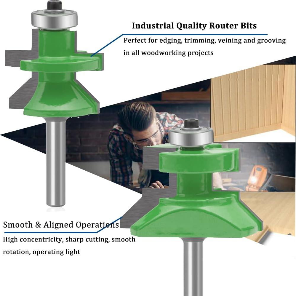 Fresa Router TAIWAIN 1/4" Mango Acero YG6 para Carpintería